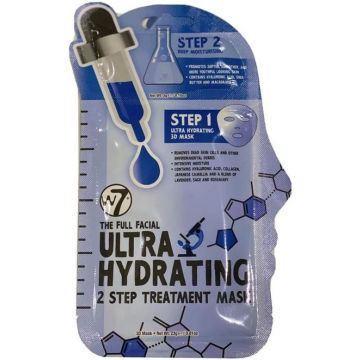W7 THE FULL FACIAL ULTRA HYDRATING 2 STEP TREATMENT MASK GEZICHTSMASKER ZAKJE 1 STUK