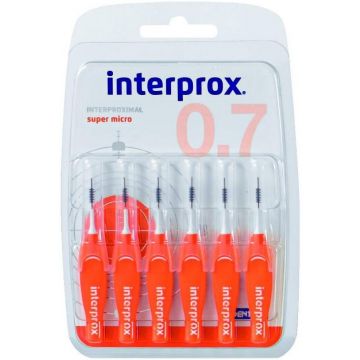INTERPROX INTERPROXIMAL SUPER MICRO 2 MM TANDENRAGERS PAK 6 STUKS