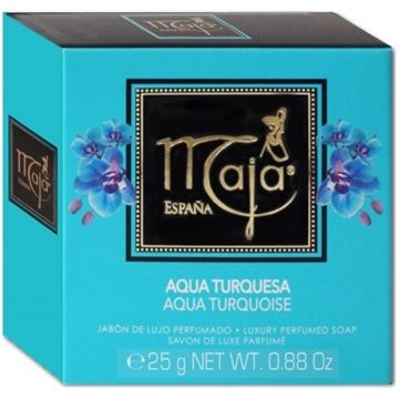 MAJA AQUA TURQUESA (MAJA) AQUA TURQUESA LUXURY PERFUMED SOAP ZEEP DOOSJE 25 GRAM