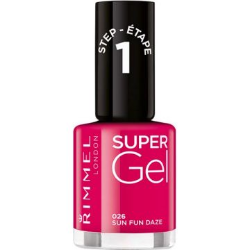RIMMEL SUPER GEL BY KATE (RIMMEL) SUPER GEL BY KATE 026 SUN FUN DAZE NAGELLAK POTJE 12 ML