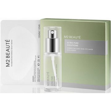 M2 BEAUTE ULTRA PURE SOLUTIONS HYBRID SECOND SKIN COLLAGEN EYE MASK SET 1 STUK
