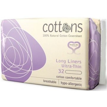 COTTONS LONG LINERS ULTRA THIN INLEGKRUISJES PAK 32 STUKS