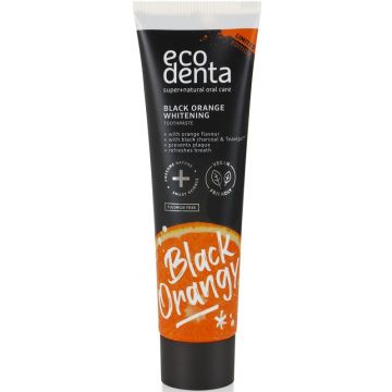 ECODENTA BLACK ORANGE WHITENING TOOTHPASTE TANDPASTA TUBE 100 ML