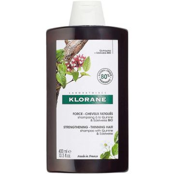 KLORANE QUININE & EDELWEISS STRENGTHENING - THINNING HAIR SHAMPOO FLACON 400 ML