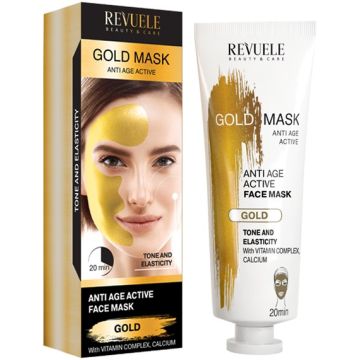 REVUELE GOLD MASK ANTI AGE ACTIVE FACE MASK GEZICHTSMASKER 80 ML