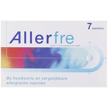 ALLERFRE BIJ HOOIKOORTS EN VERGELIJKBARE ALLERGISCHE REACTIES TABLETTEN DOOSJE 7 STUKS
