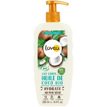 LOVEA ORGANIC COCONUT OIL (LOVEA) ORGANIC COCONUT OIL BODYLOTION POMP 250 ML