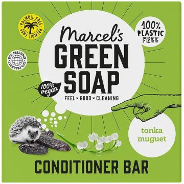 MARCEL'S GREEN SOAP TONKA & MUGUET CONDITIONER BAR DOOSJE 60 GRAM