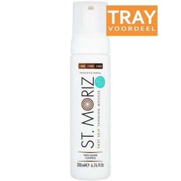 ST. MORIZ PROFESSIONAL FAST TAN MOUSSE ZELFBRUINER 6 X 200 ML