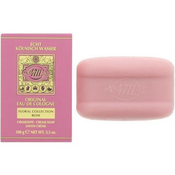 4711 FLORAL COLLECTION ROSE CREAM SOAP ZEEP DOOSJE 100 GRAM