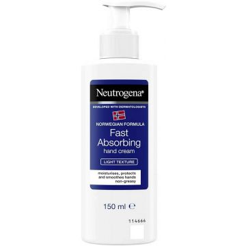 NEUTROGENA NORWEGIAN FORMULA FAST ABSORBING HAND CREAM HANDCREME POMP 150 ML