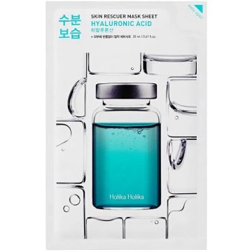 HOLIKA HOLIKA SKIN RESCUER (HOLIKA HOLIKA) SKIN RESCUER MASK SHEET HYALURONIC ACID GEZICHTSMASKER ZAKJE 20 ML