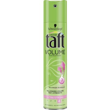 SCHWARZKOPF TAFT VOLUME HAIRSPRAY ULTRA STRONG HAARLAK SPUITBUS 250 ML