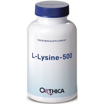ORTHICA VOEDINGSSUPPLEMENT L-LYSINE-500 CAPSULES POT 90 STUKS