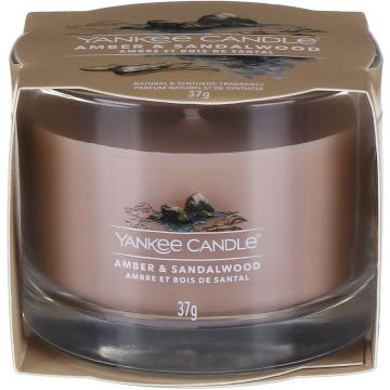 YANKEE CANDLE AMBER & SANDALWOOD GEURKAARS 37 GRAM