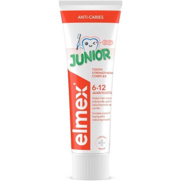 ELMEX ANTI-CARIES JUNIOR (ELMEX) JUNIOR 6-12 JAAR TANDPASTA TUBE 75 ML