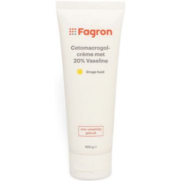 FAGRON CETOMACROGOLCREME MET 20% VASELINE TUBE 100 GRAM