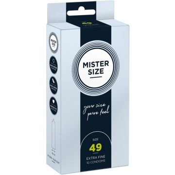 MISTER SIZE 49 MM EXTRA FINE CONDOMS CONDOOMS 10 STUKS