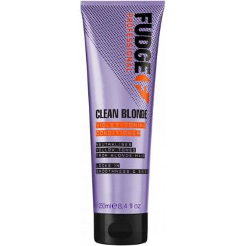 FUDGE CLEAN BLONDE (FUDGE) CLEAN BLONDE DAMAGE REWIND VIOLET-TONING CONDITIONER CREMESPOELING 250 ML