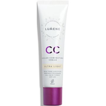 LUMENE CC (LUMENE) CC COLOR CORRECTING CREAM ULTRA LIGHT FOUNDATION TUBE 30 ML