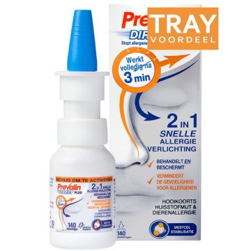 PREVALIN DIRECT PLUS 2 IN 1 SNELLE ALLERGIE VERLICHTING SPRAY TRAY 63 X 20 ML