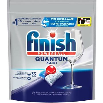 FINISH QUANTUM POWERBALL ALL IN 1 VAATWASCAPSULES 33 STUKS