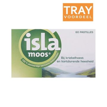 ISLA MOOS BIJ KRIEBELHOEST EN KORTDURENDE HEESHEID PASTILLES TRAY 60 X 60 STUKS