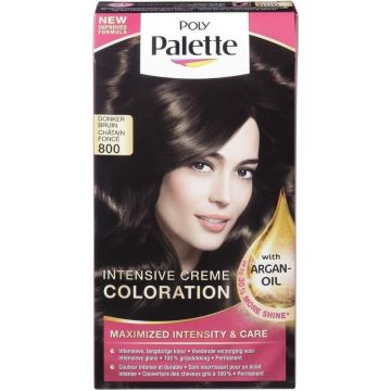 POLY PALETTE 800 DONKERBRUIN HAARVERF PAK 1 STUK