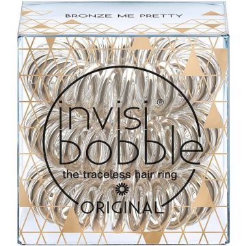 INVISIBOBBLE THE TRACELESS HAIRRING ORIGINAL BRONZE ME PRETTY DOOSJE 3 STUKS