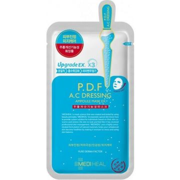 MEDIHEAL P.D.F A.C DRESSING AMPOULE MASK GEZICHTSMASKER ZAKJE 25 ML