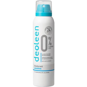 DEOLEEN SENSITIVE 0% ALUMINIUM DEODORANT SPRAY SPUITBUS 150 ML