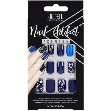 ARDELL NAIL ADDICT (ARDELL) NAIL ADDICT MATTE BLUE NEPNAGELS 1 STUK