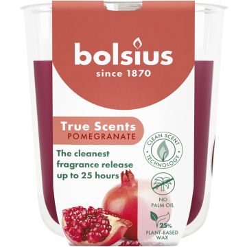 BOLSIUS TRUE SCENTS POMEGRANATE 80 X 73 MM GEURKAARS 1 STUK