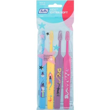 TEPE KIDS EXTRA SOFT TANDENBORSTEL 4 STUKS