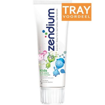 ZENDIUM KIDS 0-5 JAAR TANDPASTA TRAY 12 X 75 ML