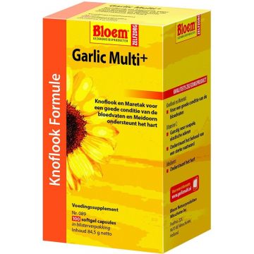 BLOEM GARLIC MULTI+ KNOFLOOK FORMULE SOFTGEL CAPSULES DOOSJE 100 STUKS