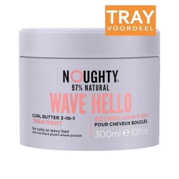 NOUGHTY WAVE HELLO CURL BUTTER 3-IN-1 TREATMENT HAARCREME TRAY 6 X 300 ML