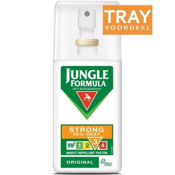 JUNGLE FORMULA STRONG DEET ANTI MUGGENSPRAY SPRAY TRAY 30 X 75 ML