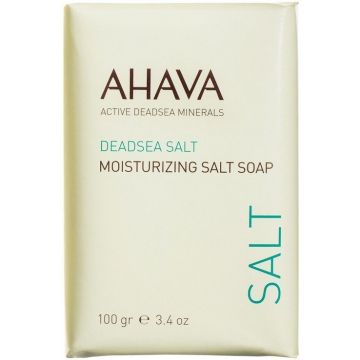 AHAVA DEADSEA SALT (AHAVA) DEADSEA SALT MOISTURIZING SALT SOAP ZEEP WIKKEL 100 GRAM