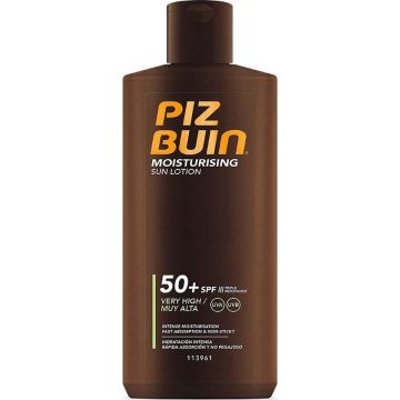 PIZ BUIN MOISTURISING (PIZ BUIN) MOISTURISING SUN LOTION SPF 50+ VERY HIGH ZONNEBRAND FLACON 200 ML