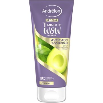 ANDRELON AVOCADO SOS REPAIR 1 MINUUT WOW HAARMASKER 180 ML