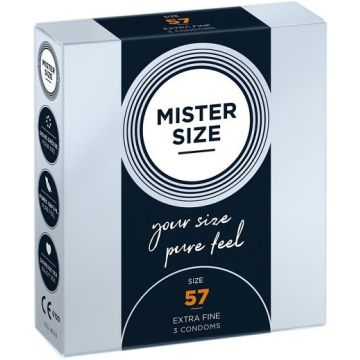 MISTER SIZE 57 MM EXTRA FINE CONDOMS CONDOOMS 3 STUKS
