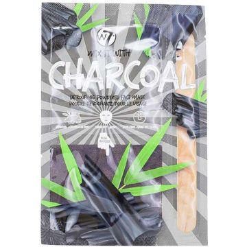 W7 MIX IT WITH CHARCOAL DETOXIFYING POWDERED FACE MASK GEZICHTSMASKER ZAKJE 1 STUK