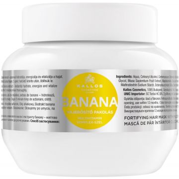 KALLOS BANANA (KALLOS) BANANA HAIR MASK HAARMASKER POT 275 ML