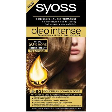 SYOSS OLEO INTENSE (SYOSS) OLEO INTENSE 4-60 GOUDBRUIN HAARVERF PAK 1 STUK