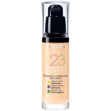BOURJOIS 123 PERFECT (BOURJOIS) 123 PERFECT 51 LIGHT VANILLA FOUNDATION POMP 30 ML