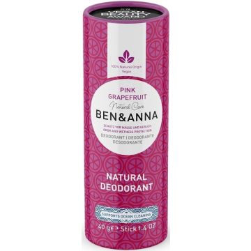 BEN & ANNA PINK GRAPEFRUIT DEODORANT STICK 40 GRAM