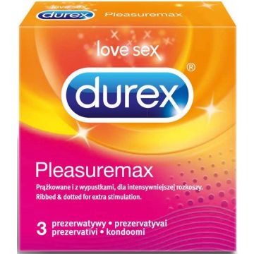 DUREX PLEASUREMAX CONDOMS CONDOOMS DOOSJE 3 STUKS