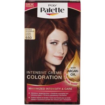 POLY PALETTE 650 KASTANJE MIDDENBRUIN HAARVERF PAK 1 STUK