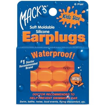 MACK'S EARPLUGS KIDS SIZE OORDOPJES PAK 6 PAAR